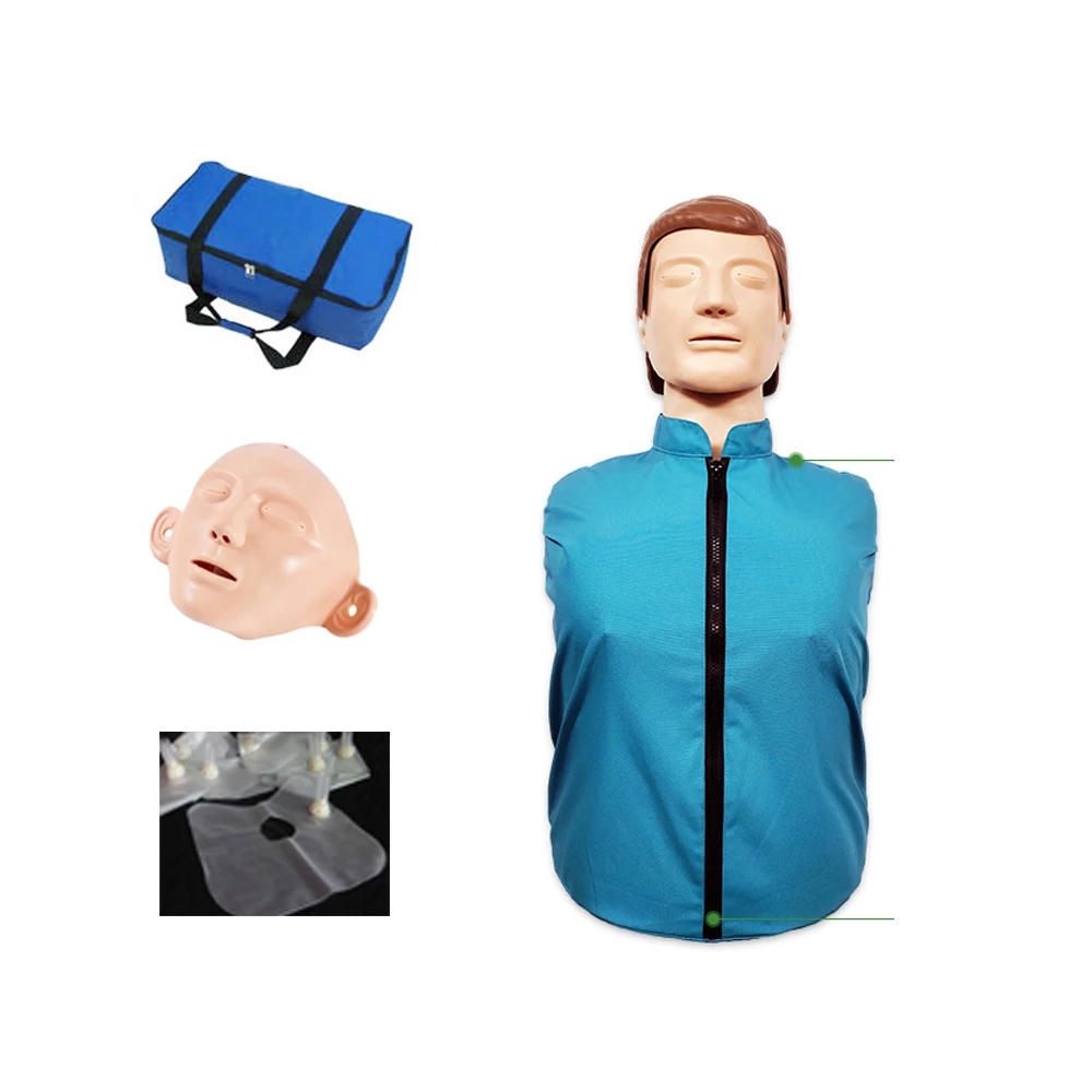 Cardiac resuscitation manikin cpr training dummy heart lung first aid training for hospital medical school education