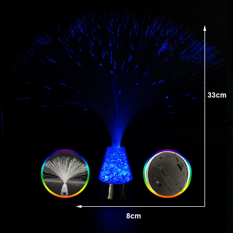 Hot sales 13"LED FIBER OPTIC CRYSTAL LIGHT NOVELTY GIFTS
