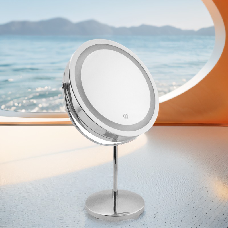 Lighted Magnifying Cosmetic Led 2019 Makeup Mirror Light Vanity 5X Tabletop Mirrors With Lights