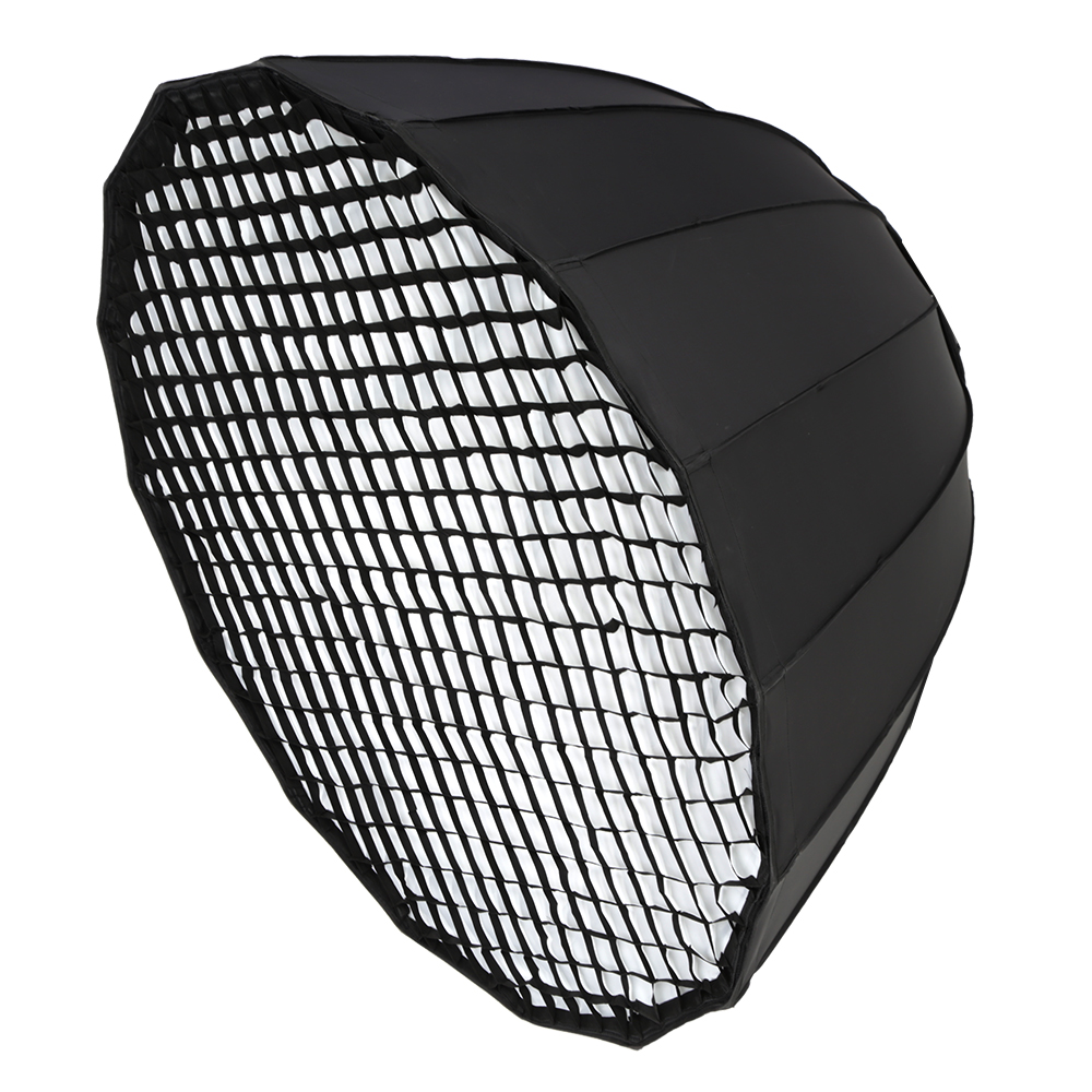 Портативный параболический софтбокс Godox P120H 120 см с ячеистой сеткой и креплением Bowens для студийной вспышки Отражатель софтбокс для фотостудии