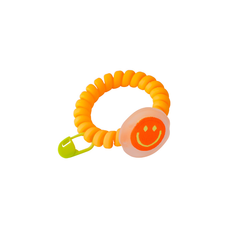 MISSNICE Color cute paperclip Smiley phone line headband fluorescent color all-matching girlish Hairband