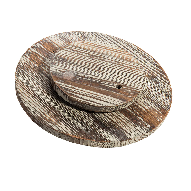 wood lazy susan turntable wooden rotating tray for kitchen table train lazy susan