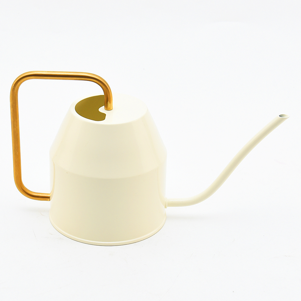 Modern tabletop practical watering can Small metal indoor garden iron gold watering can
