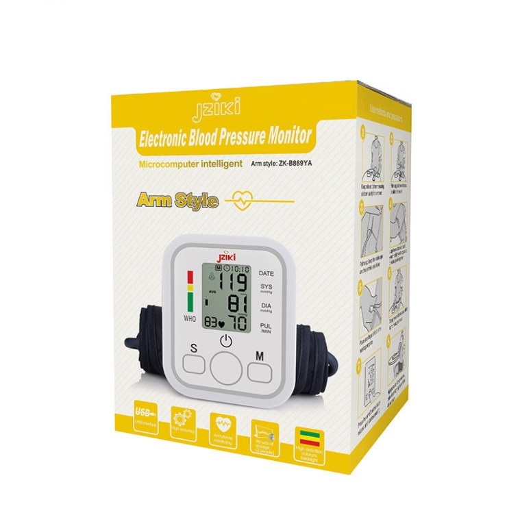 Electric digital arm Blood Pressure Monitor Sphygmomanometer home Household Blood Pressure Meter