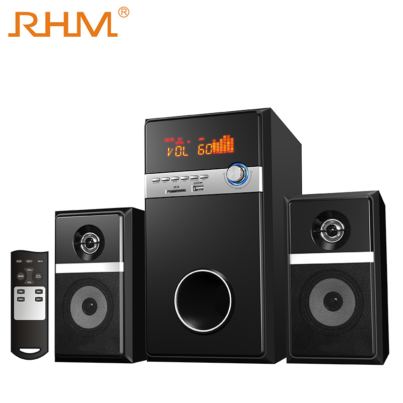 RHM 2.1CH акустическая система для домашнего кинотеатра с DVD-входом usb sd fm пульт дистанционного управления bluetooth