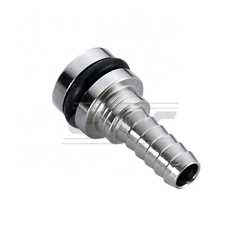 stainless steel hose barb syrup outlet adapter pipe fitting