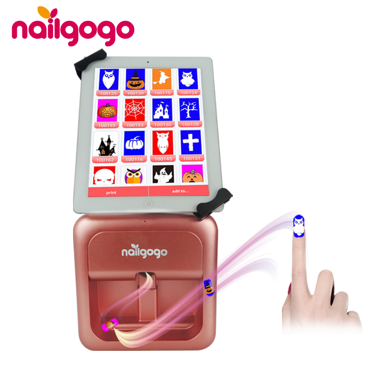 Nailgogo F8 портативная 3d цифровая печать wifi интеллектуальная машина Авто Электрическая художественная живопись цена принтер для дизайна ногтей
