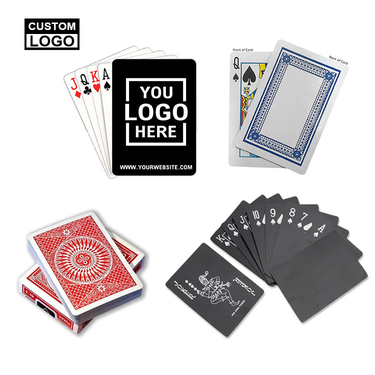 OEM Playing Cards Custom 100% Waterproof Plastic Poker With Light Not Pass Through The Cards