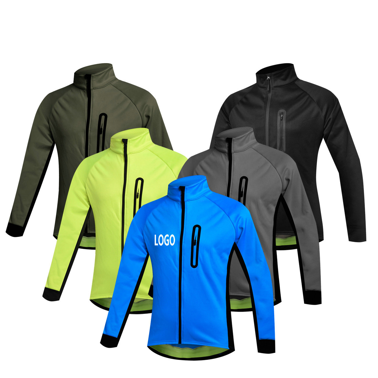 Factory wholesale waterproof winter men's cycling jersey customize bike jacket fleece warm cold weather windproof cycling jacket