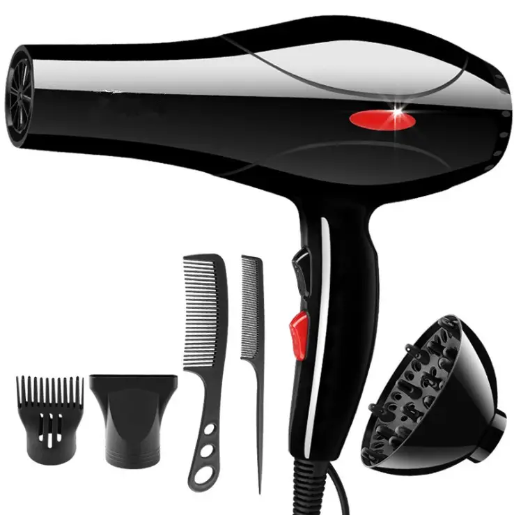 Amazon Hot sell Professional Salon Hair Dryers Negative Ionic Blow Dryer with Diffuser Concentrator Comb 2 Speed 3 Heat Settings