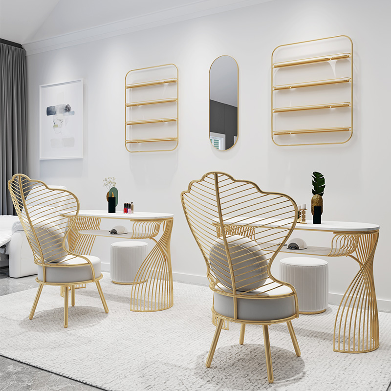 beauty salon furniture nail table desk and chair