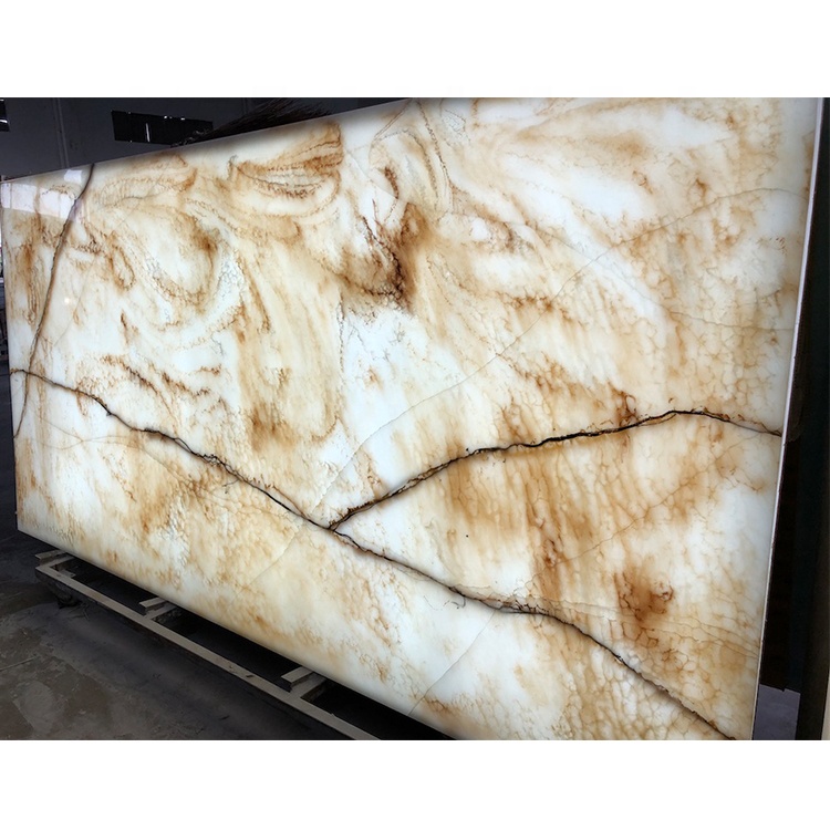Bending Wall Panels Wall Interior Artificial Translucent Alabaster Marble Stone Big Slabs For Faux Quartz Countertop