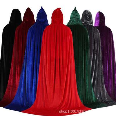 BJ045 Adult Children Elf Witch Long Carnival Hood Capes Women akatsuki halloween cloak
