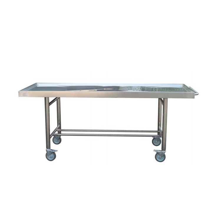 Factory customized direct sale mortuary hand push stretcher bed