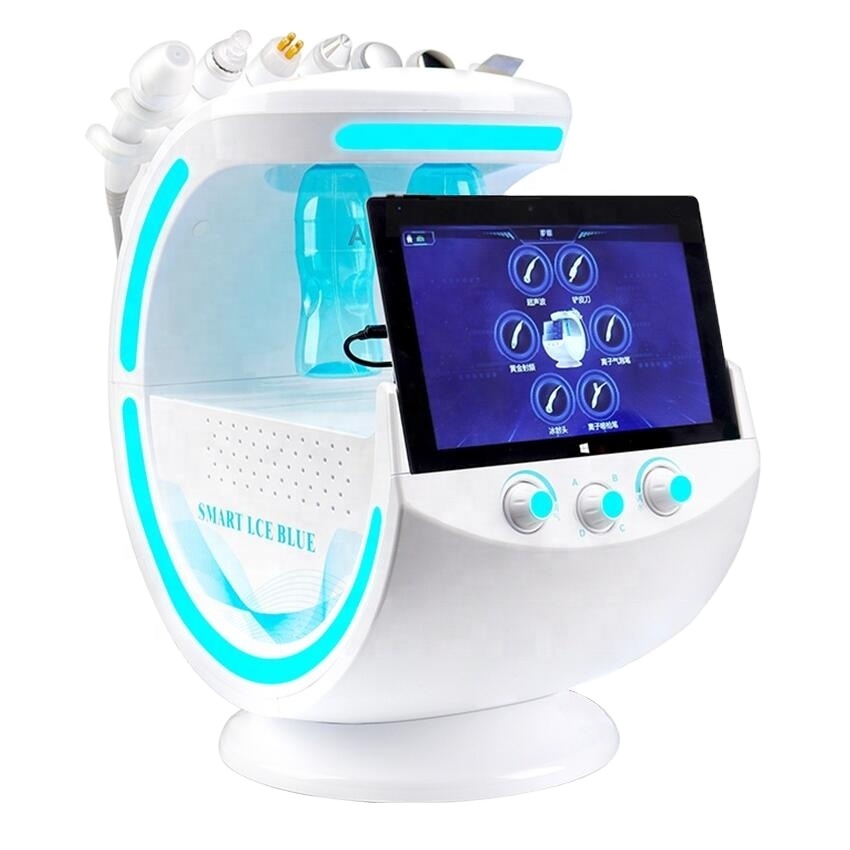 Skin Deep Clean Face Lift Hydrogen Oxygen Hydrodermabrasion Hydro Microdermabrasion Facial Machine smart ice blue