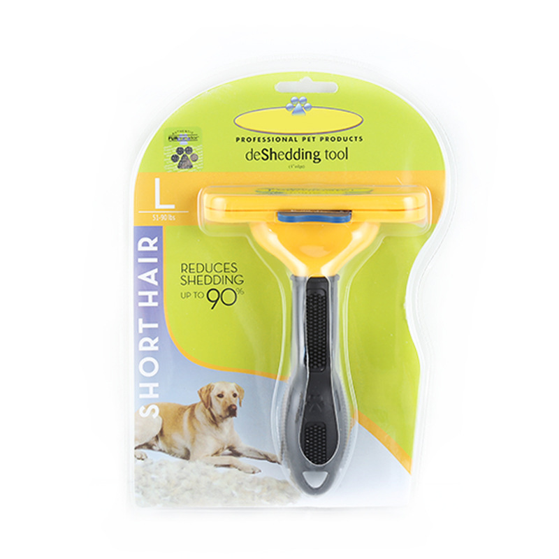 Wholesale Professional Pet Products Stainless Deshedding Tools Dog Hair Fur Remover Combs Long Hair Dog Grooming Brush