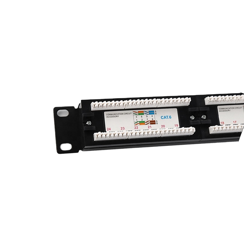 1U 19 "RJ45 Cat6 UTP 24 портовая коммутационная панель