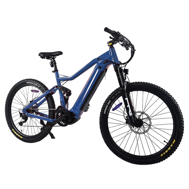 Hotest 27.5'' 29'' Full Suspension 21 Speed High-Tensile Carbon Steel Frame E Bike Mtb Electric Bicycle for Men and Women