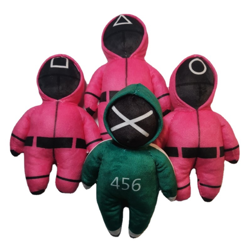 2021 Stuffed Squid Game Plush Doll Toys Korean Teleplay Soft Squid Game Plush Christmas Gifts Toy Squid Game Keychain