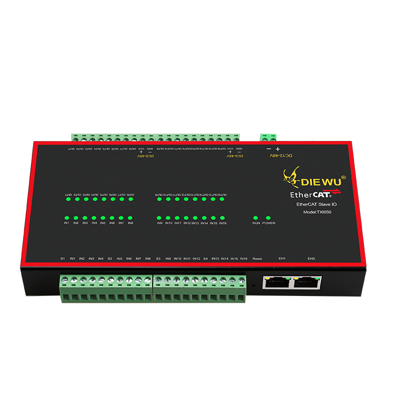 Промышленный последовательный порт управления EtherCAT Slave IO модуль станции AX58100/16in 16 out модуль NPN