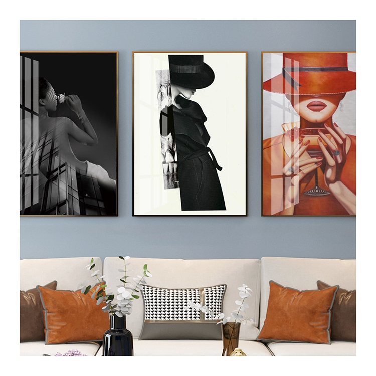 modern Frame Picture flower watercolor decorative painting photo paper and photo frame wall art