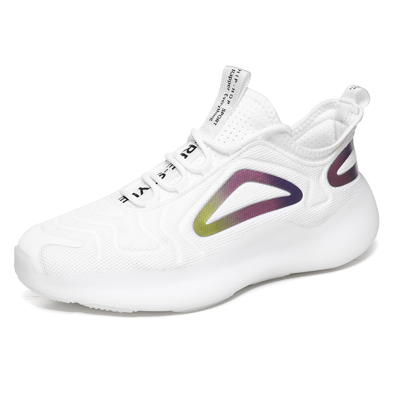 Jinjiang Manufacturer wholesale knitted upper breathable men's fashion sneakers men tennis shoes