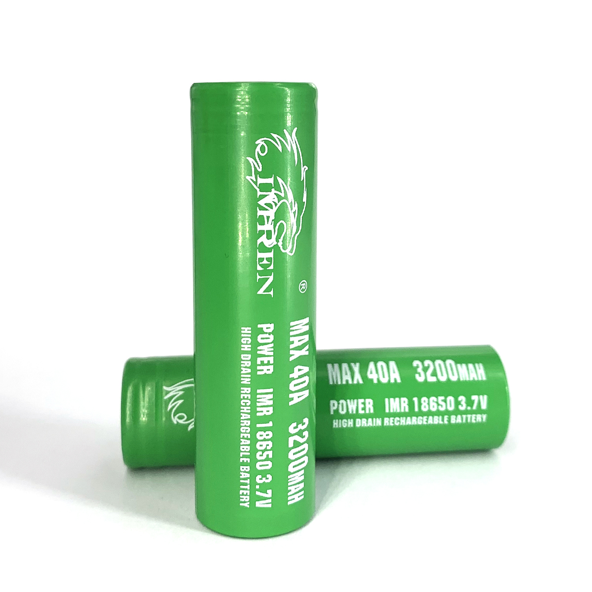 IMREN 18650 3200MAH 40A 3,7 V Зеленый Графеновый Аккумулятор для фонариков