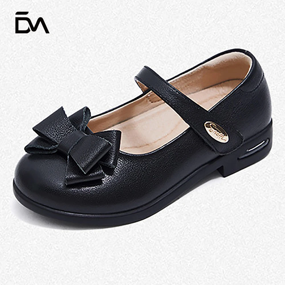 2021 Good quality wholesale soft sole school formal Leather girls dress shoes