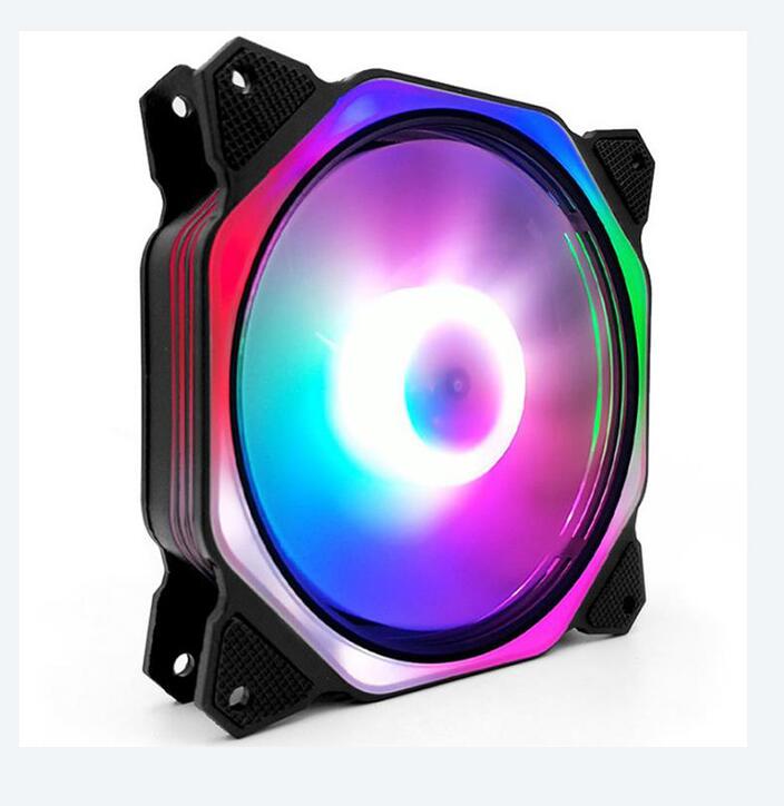 Высококачественный Вентилятор RGB 12 см для компьютера, игровой вентилятор, охлаждающий ПК, может менять цвет и контроллер, поддержка OEM
