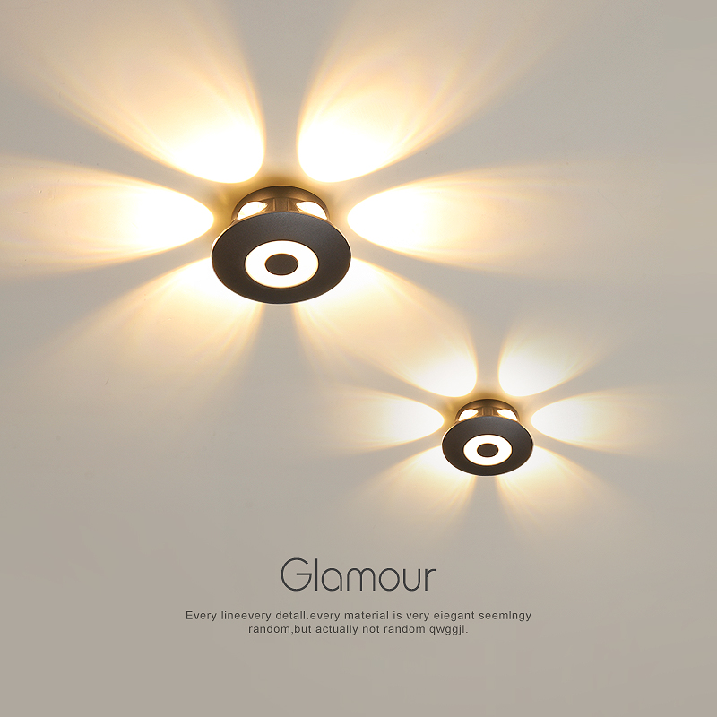 Aluminium Garden Porch Sconce Interior Lighting European Style Modern Indoor LED Wall Light