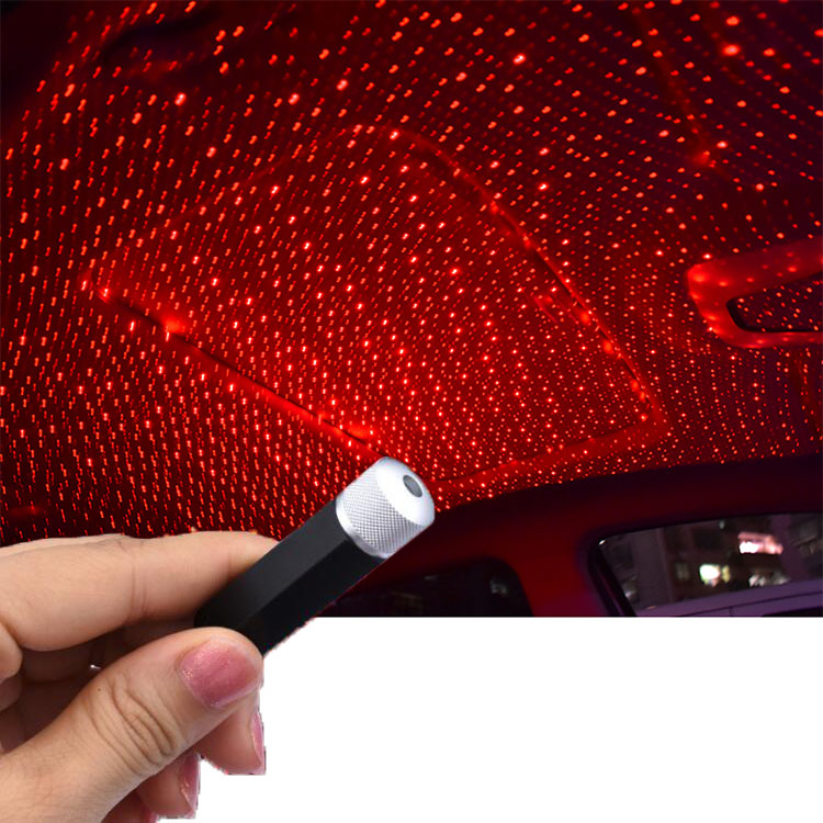 Автомобильный USB светодиодный проектор звездного неба, лампа, аксессуары, интерьер, декоративный потолочный светильник для крыши автомобиля
