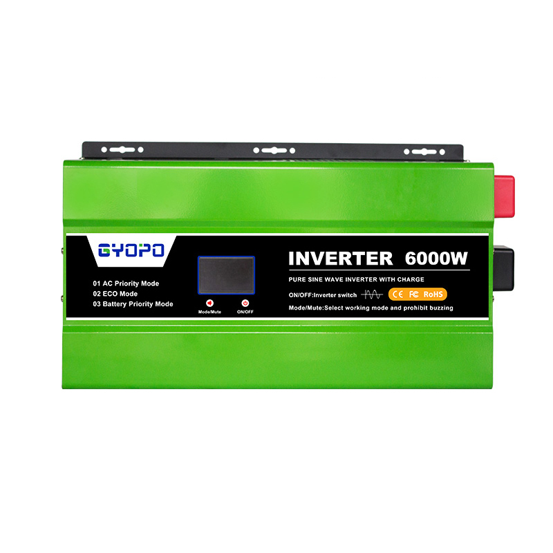 Gyopo Pure Sine Wave 6000W Low Frequency 48V 220V Solar Off Grid Inverter With 50A MPPT Controller for RV for Industry