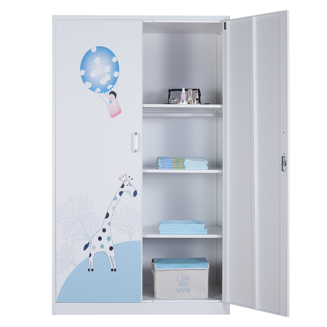 Steel almari 4 door cheap modern iron wardrobe metal metallic wardrobe steel wardrobes malaysia almari bedroom furniture