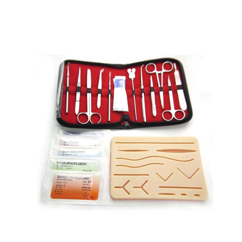 Medical students suture kit, stainless steel dissection suture practice kit, surgery anatomy suture training kits
