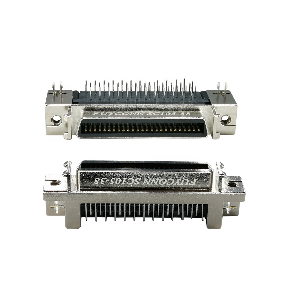 SCSI 50 контактный разъем PCB правый угол CN разъем типа с fixness вешалка