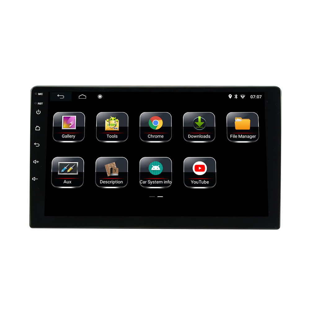 HT-8004 Android 8,1/9,0/10,0 10,1 дюймовый сенсорный экран, универсальный GPS Wifi MP5 видеоплеер, стерео, автомобильный DVD-плеер Android