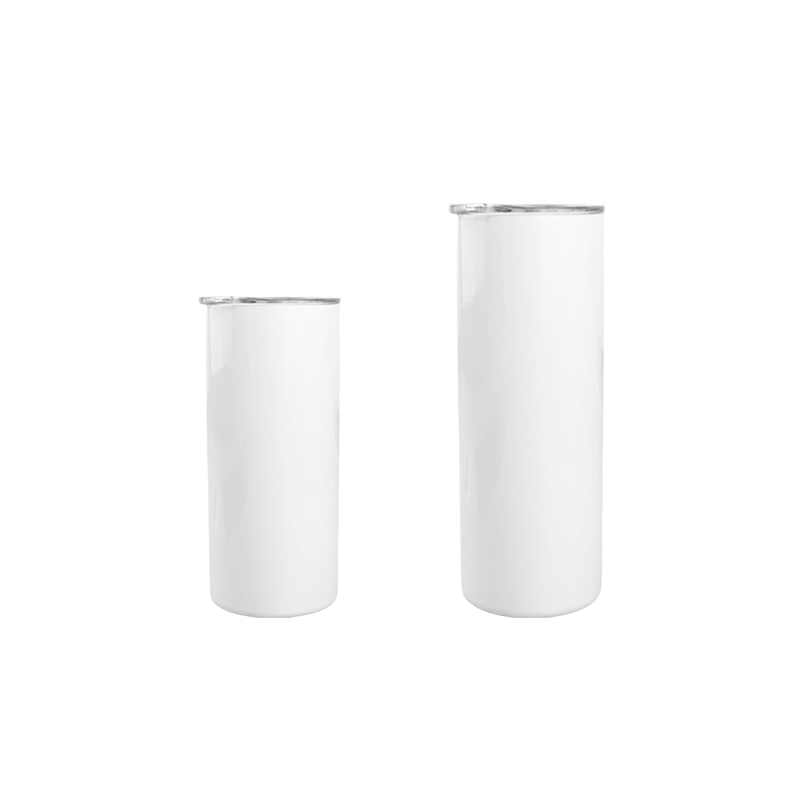 Sublimation tumbler cups blanks 20 oz skinny stainless steel double wall tumbler