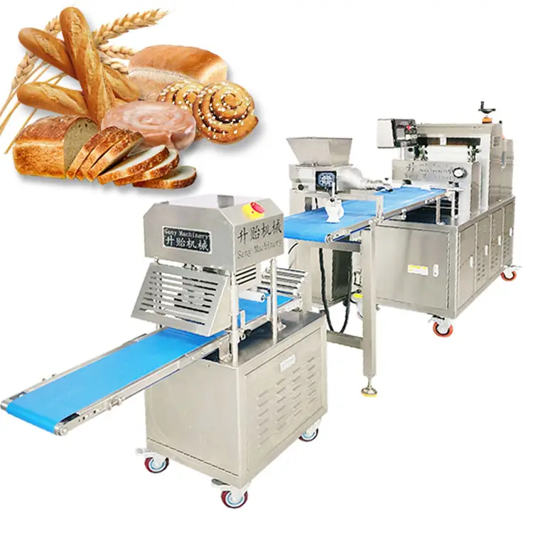Full Automatic Commercial Steamed Bread Plant for Bread Making in Food Machine