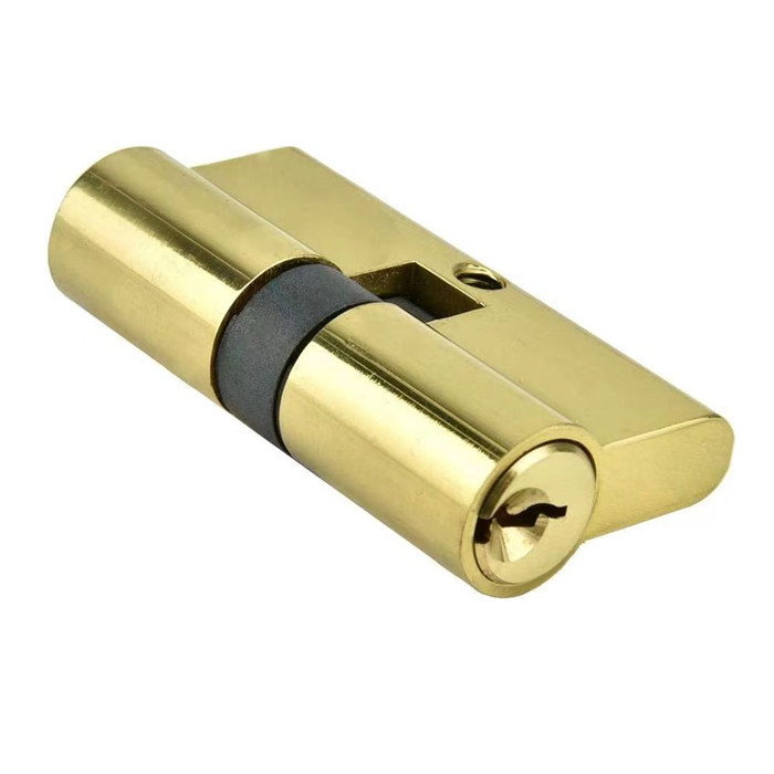 Anti-Theft Dual Open Lock Cylinder with Key 180 Degree Opening Angle for Wooden Aluminum Doors-Stainless Steel & Iron Material