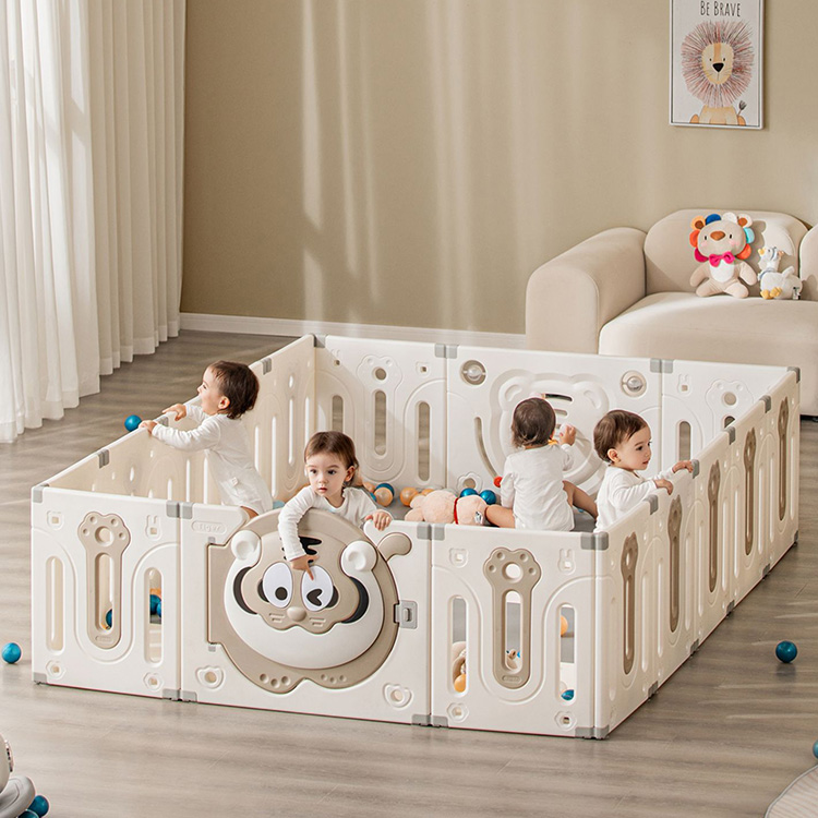 2024 New Arrival Squirrel Baby Playpen Foldable Toddler Play Yards Center Safety Children's Playing Fence Kids Playpen for Baby