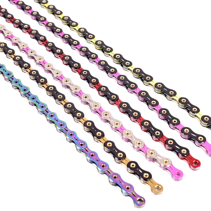 China MTB 12 Speed SLR Chain 12s Colorful Road Bicycle Mountain Bike ultralight 126 links Rainbow Chain