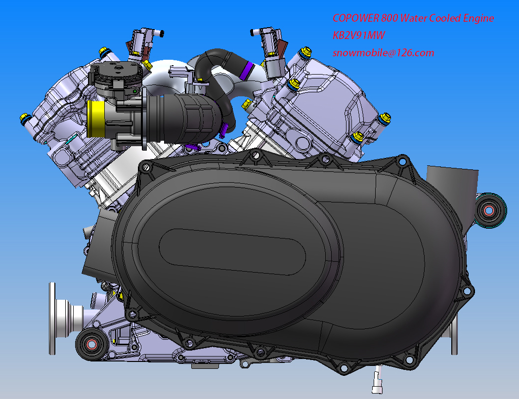 KB2V91MW 800CC двигатель UTV 4x4 с водяным охлаждением, EFI,CVT + H-L-N-R-P (Прямая поставка с завода)