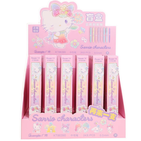 Sanrio нейтральная ручка Слепая Коробка высокого уровня милая девушка сердце черная 0,5 Студенческая подпись ручка