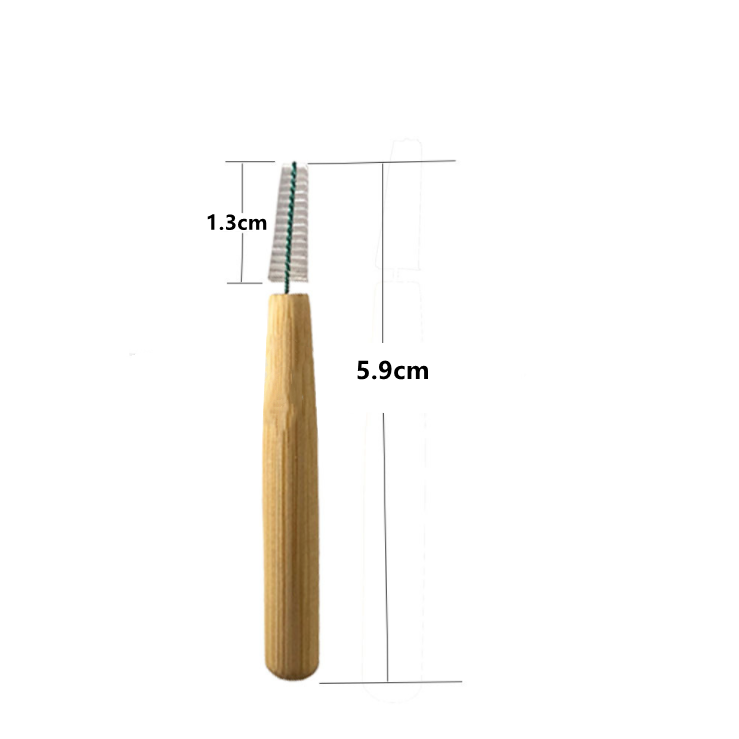 Biodegradable Bamboo Dental Gum Interdental Slim Brush