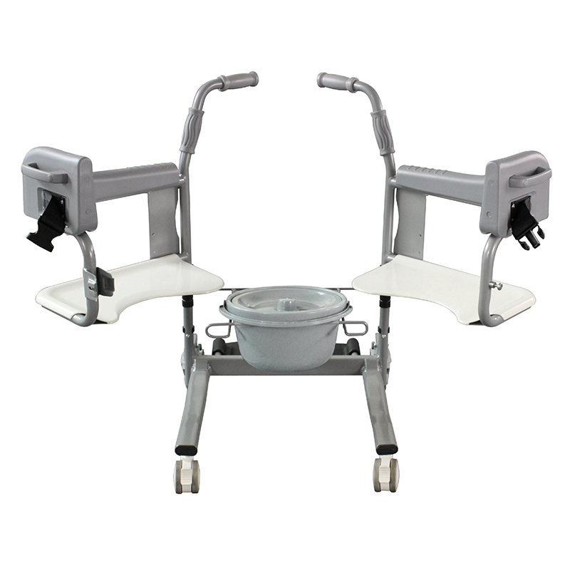 Easy transfer patient commode toilet manual wheel chair from bed to chair