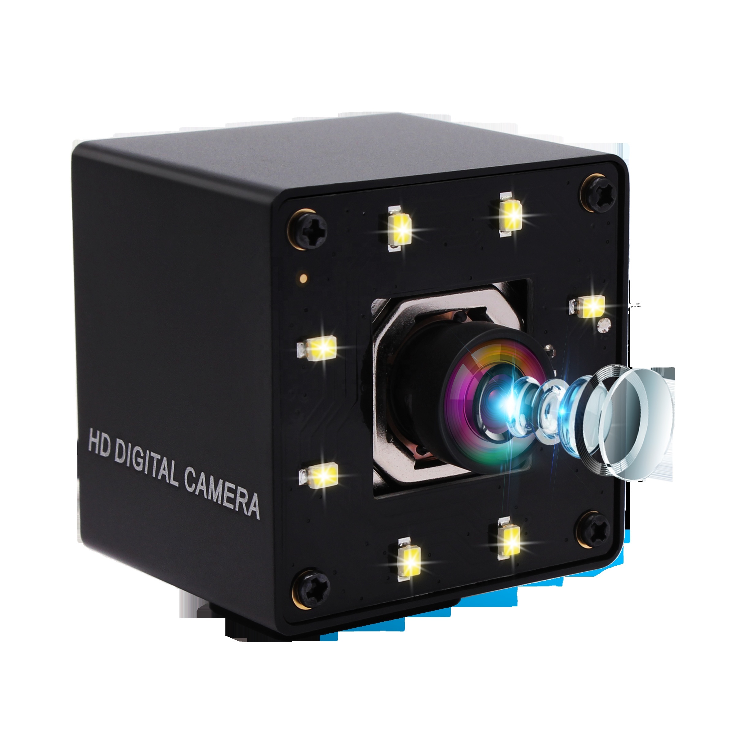 ELP 4K USB Camera with 100 degree No Distortion Autofocus Lens,Ultra HD Webcam with Sony Sensor IR Mini Camera