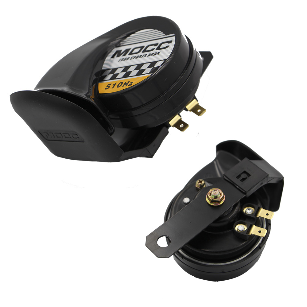 Factory Customized Waterproof 12V 24V Iron Black Mocc Loud Tweeter Speaker Horn Car Horn Loud Snail Motorcycle Horn