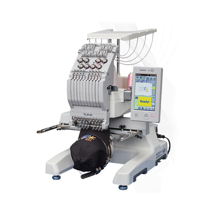 Clothing shoes cap 20 18 12 8 6 4 2 single head sai computerized japan tajima embroidery machine price for sale parts