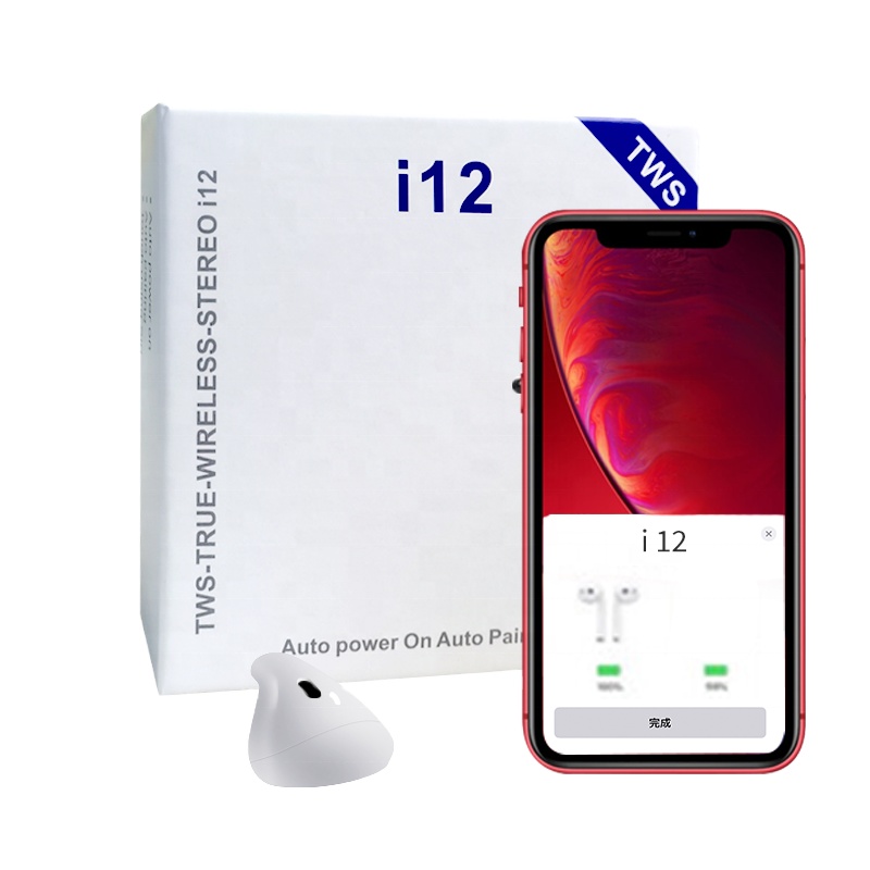 Заводская цена i12 TWS blue tooth 5,0 беспроводные Sterio наушники i12