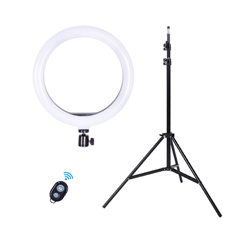 Makeup 33CM RGB With 210CM Tripod Stand Photographic Lighting Cheapest Aro Led Phone 14 18 Inch Ring Selfie Stick Camera Light
